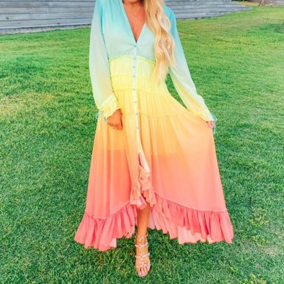 Piñata Party Dress - Rainbow – Hazel & Olive Small - Picture 1 of 9